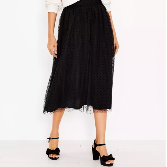 NWT Velvet Dot Midi Skirt - Picture 5 of 5